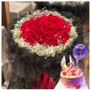 乐安县长征路名都商业广场金溪县北胜路玫瑰花情人节鲜花店七夕