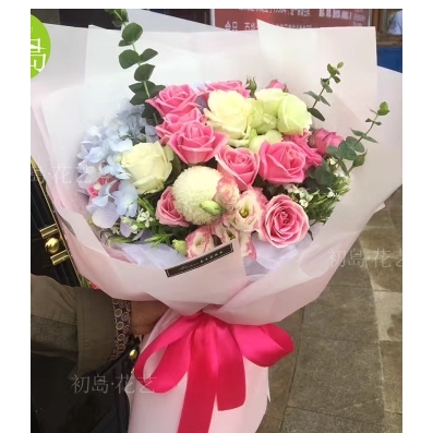 江山市东方时代广场城中路环城西路四季青鲜花店七夕节速递玫瑰
