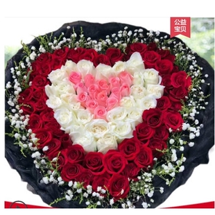 合肥庐阳区老报馆白水坝蒙城北路阜南路鲜花店情人节速递玫瑰花束