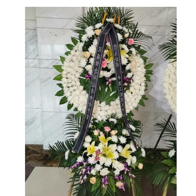 三明梅列区轻纺工业学校东乾路万达广场鲜花店速递白事花圈清明节