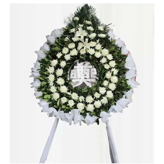 昌邑市全福元新昌路中百佳乐家翰林商务大厦鲜花店配送白事花圈清