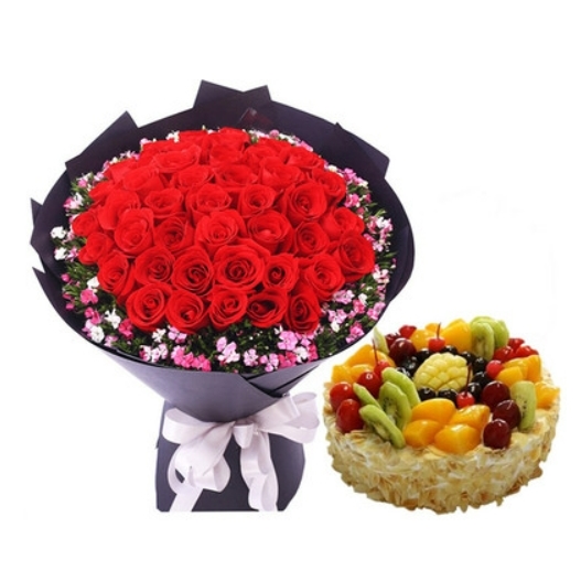 交城县天宁东街政府磁窑小区交城县福利医院玫瑰花生日蛋糕鲜花店