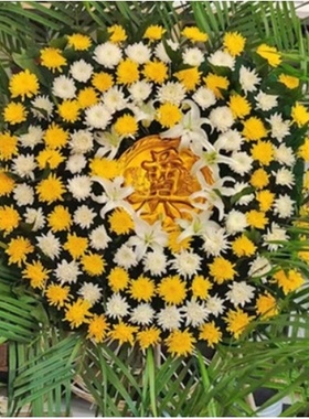 佛山禅城区张槎岭南天地普君新城印象城配送白事花圈鲜花菊花清明