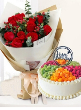 灵川县八里街西环路临桂区花生唐福旺城广场玫瑰花情人节鲜花店