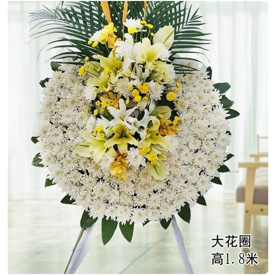 乌海海勃湾区一中人民北路建设路海拉路鲜花店配送白事花圈清明节