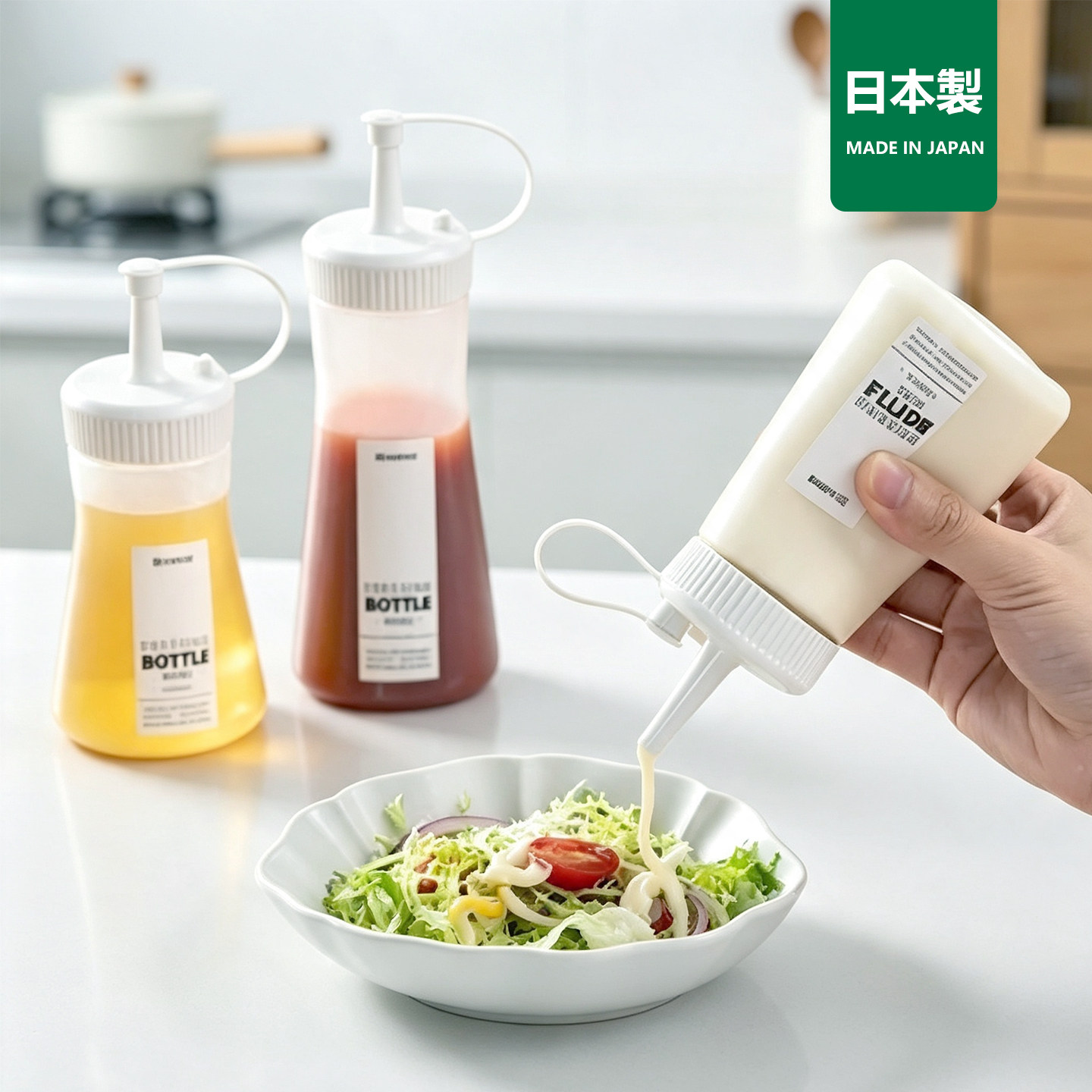 日本进口挤酱瓶食品级蚝油瓶图片