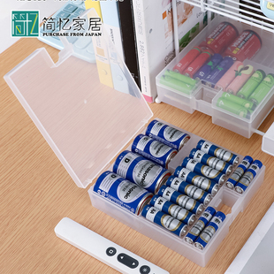 日本进口KOKUBO电池收纳盒多号电池整理盒保护电池透明防水盒子