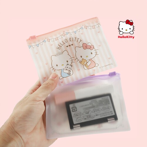 三丽鸥HelloKitty卡通印花拉链袋