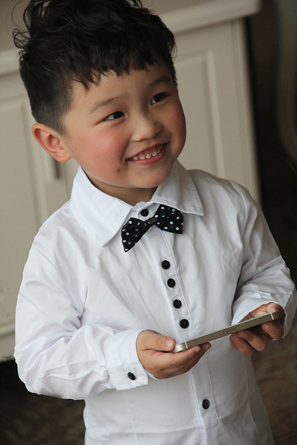 Chemise garcon à manche longue - Ref 2076104 Image 3