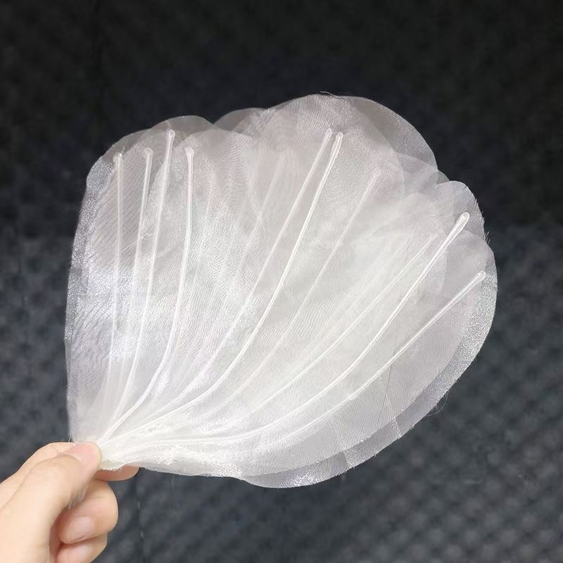 新品国风纯色欧根纱芍药花瓣成品花瓣中国风花瓣花头纯手工制作