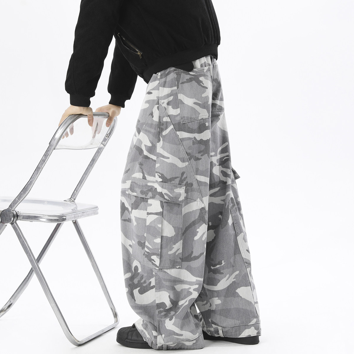 抖音品质秋季工装休闲迷彩裤HM121/P55,男装工装外套,电商A036