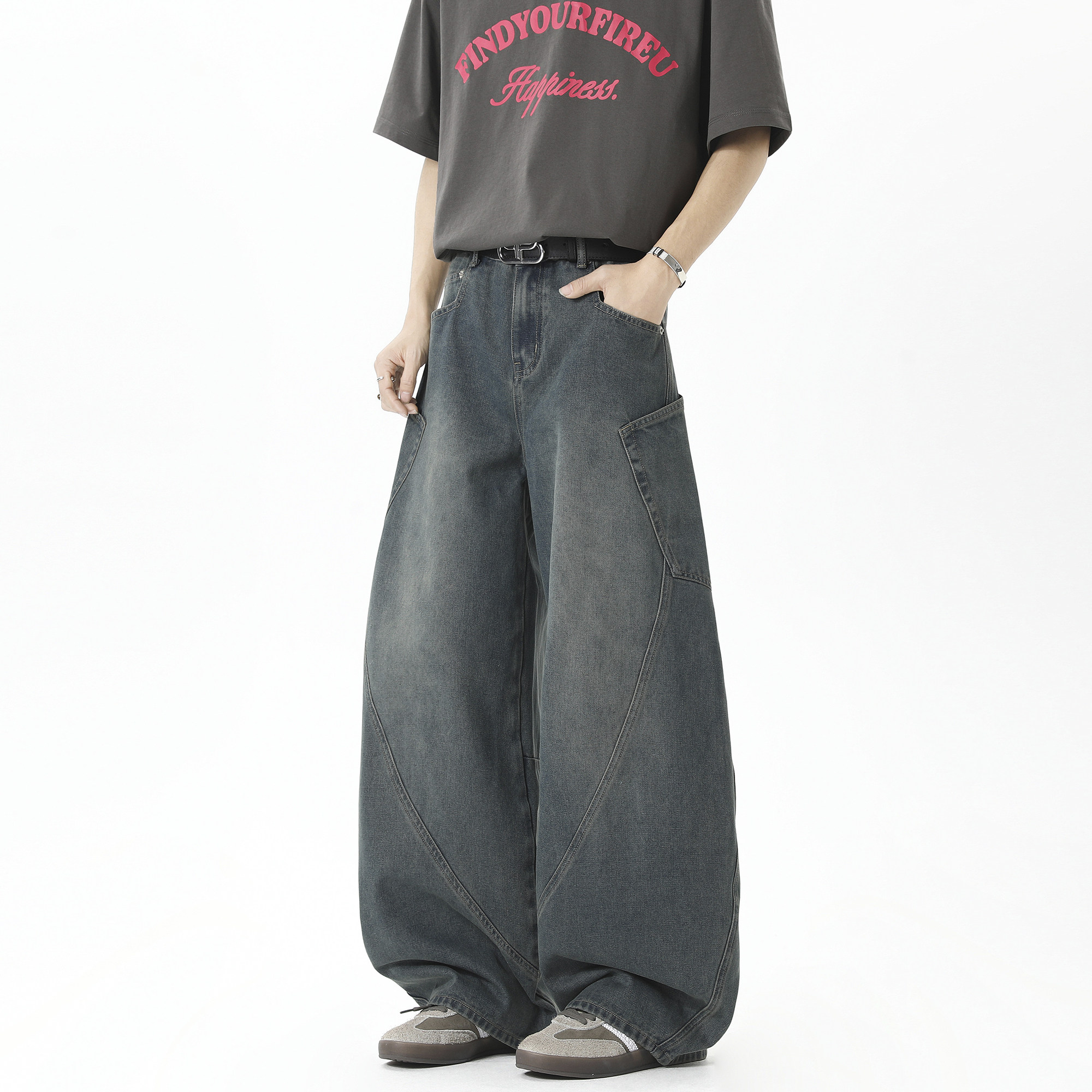 抖音品质2025春季新品牛仔裤HM131/P55控88,男装牛仔裤,电商A036