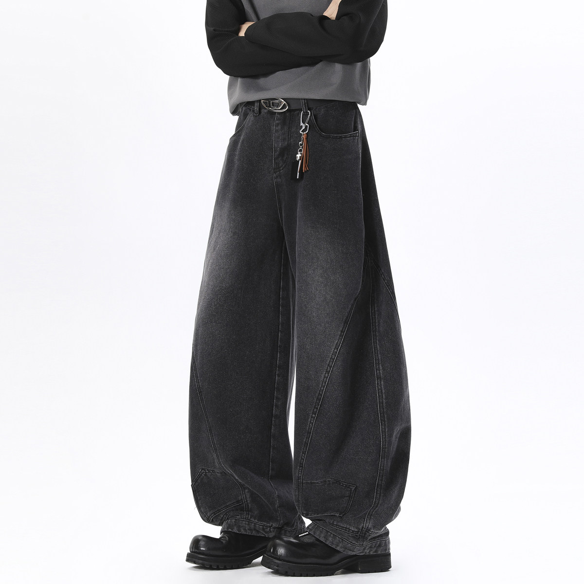 抖音品质2026新品牛仔裤微喇特批HM156/P55，男装牛仔裤，电商A036