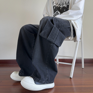工装牛仔裤 百搭潮流休闲牛仔 HM102/P55控78图片