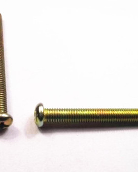 3MM粗细十字盘头螺丝 十字圆头螺栓GB818 M3x4--M3x35度白 黄色