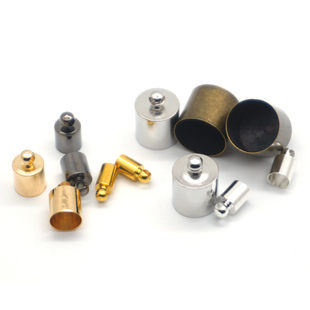 流苏吊帽diy饰品配件砝码扣皮绳连接头吊钟挂件发饰小吊帽坠子 铜