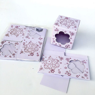 50mm四个 小正方形礼品纸盒礼物包装 盒生日清新小饰品收纳盒50