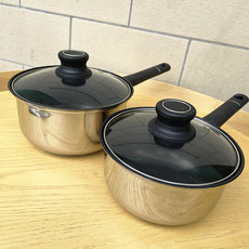 Фритюрница 不粘单柄锅不锈钢奶锅泡面锅油炸不粘锅