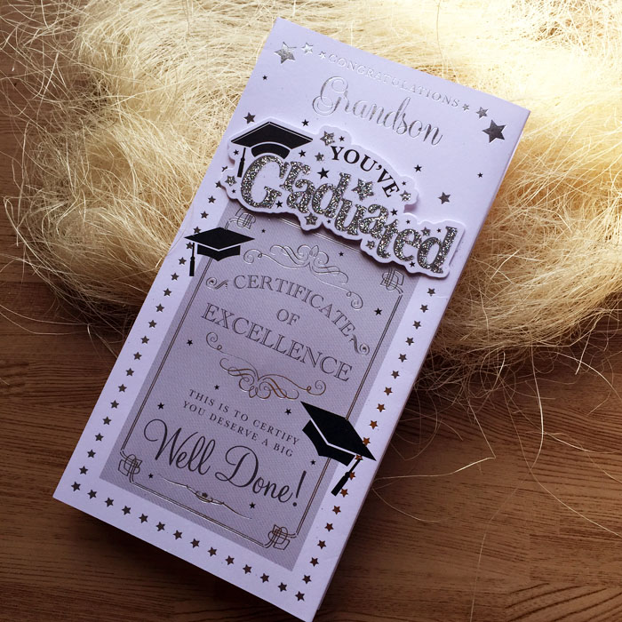 手工毕业贺卡对折升学卡