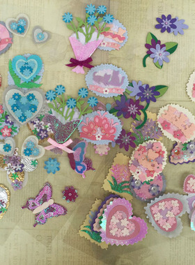 Acid free handmade stickers手账素材立体贴纸手账日记本无酸纸