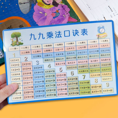 99乘法口诀表卡片二年级小学生九九乘除法口算卡除法学习卡片教具