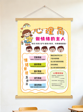 心理角情绪文化墙贴挂画