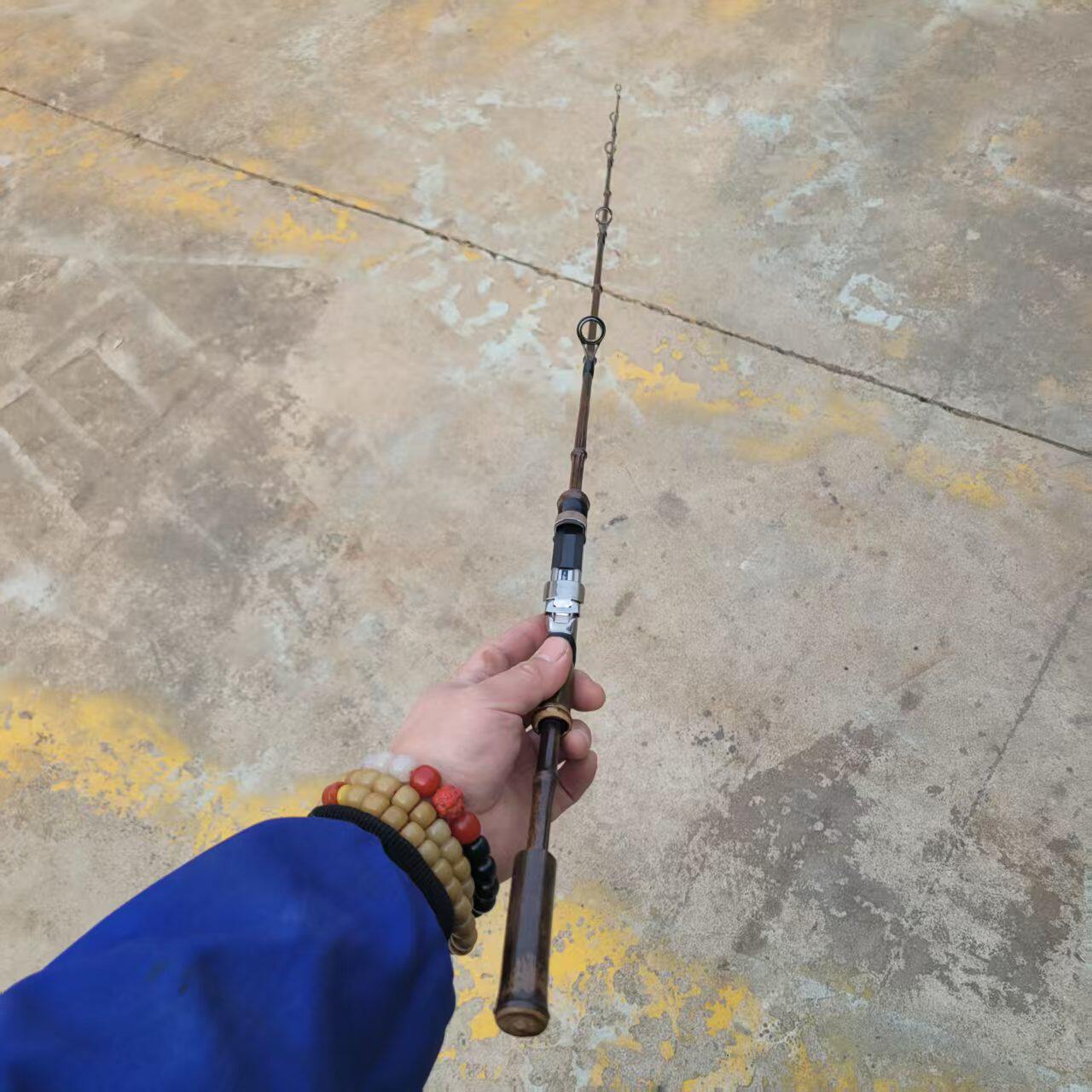 紫竹真竹子独节微物路亚真竹子制作弹射路亚竿全手工真竹子路亚竿