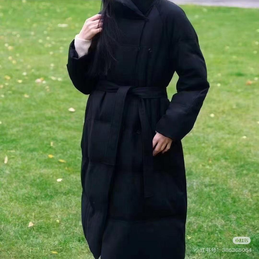 冬季新款羊毛领长款羽绒服