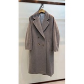 max长款 苏力羊驼毛羊毛大衣