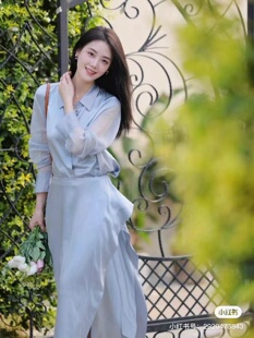 33MM重乔直筒裤 素缎不对称半裙 真丝素缎拼接衬衫 现货