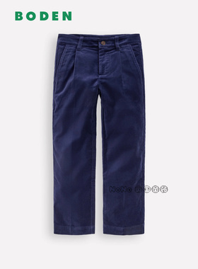 代购英国Mini Boden正品男童深蓝色长裤休闲直筒纯棉2-14岁B2846
