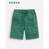 英国Mini 14岁B2931 运动休闲大口袋2 BODEN代购 男童绿色全棉短裤