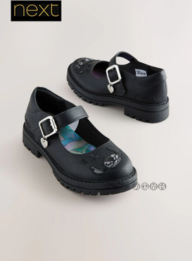 英国Next正品代购女大童黑色史迪奇玛丽珍鞋礼服鞋学院风AN1-719