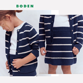 半身裙2 英国Mini BODEN女童藏青条纹全棉毛衣针织开衫 10岁G5885