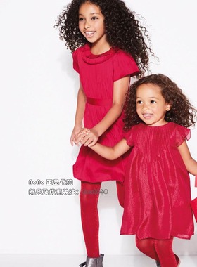 现货Next英国正品女大童红色连衣裙宴会礼服裙688-267