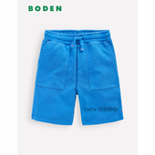 英国Mini 14岁B2931 运动休闲大口袋2 BODEN代购 男童蓝色全棉短裤