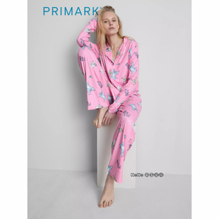 英国Primark女款成人大童迪士尼大眼仔怪兽长袖家居服长睡衣裤