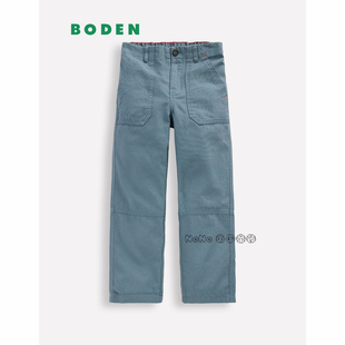 代购英国Mini Boden男童休闲蓝色长裤英伦全棉2-14岁新款B3176