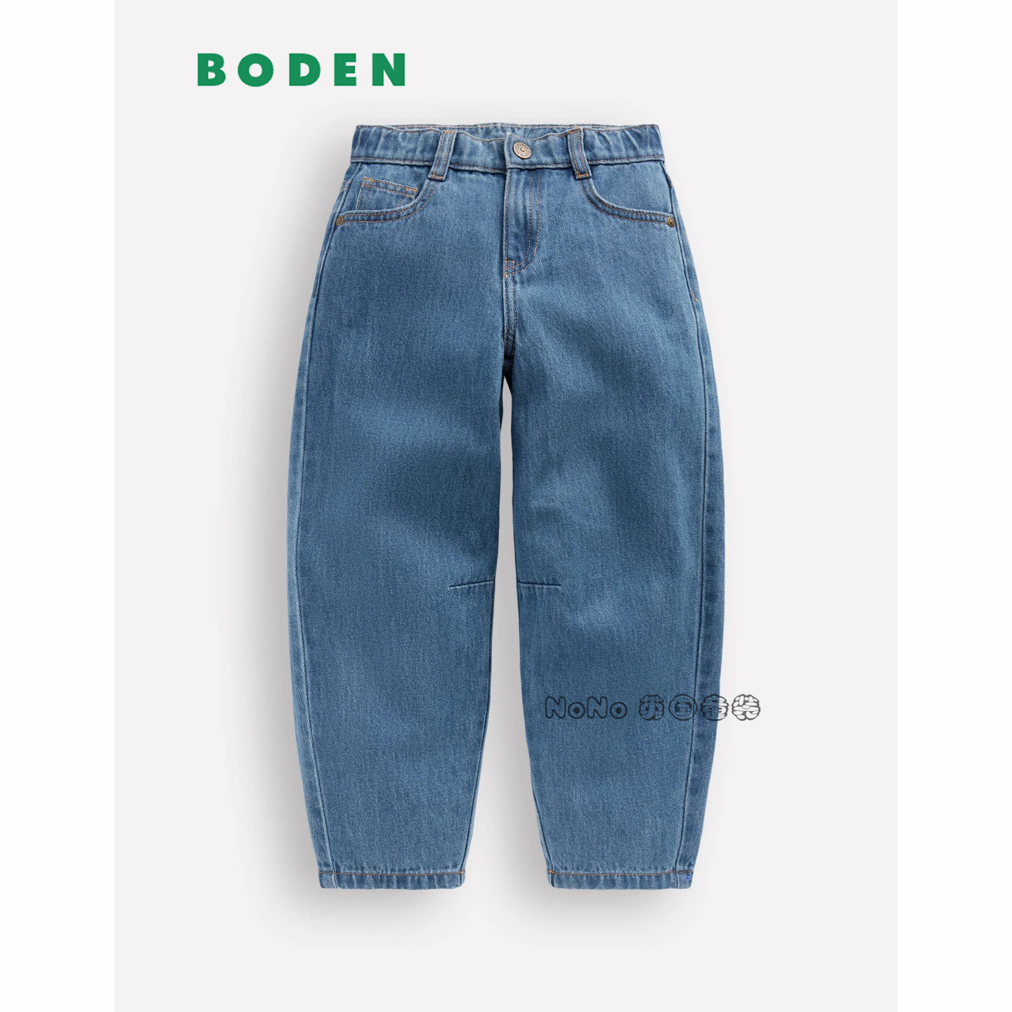 代购英国Mini Boden正品女童蓝色牛仔裤长裤全棉2-14岁新款G5740