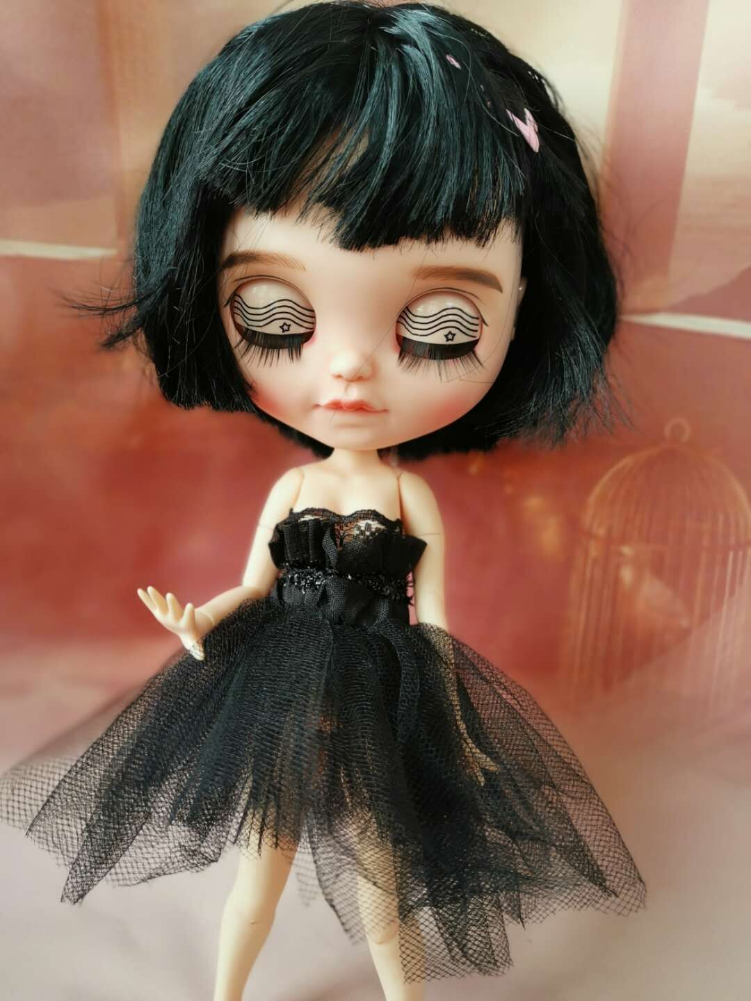 HobgobLin小布19关节体娃  齐刘海黑色短发少女 新手改娃改妆波