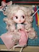 适合改娃 HobgobLin 粉色假发 B女 头皮 小布裸娃