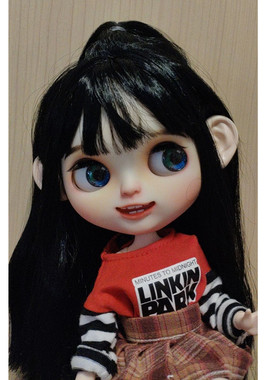 HobgobLin黑色刘海直发头发头皮小布改妆改 直销定制定金