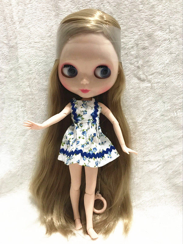 hobgoblin 关节素体小布裸娃,b女,娃娃中分,偏分,刘海,波波头