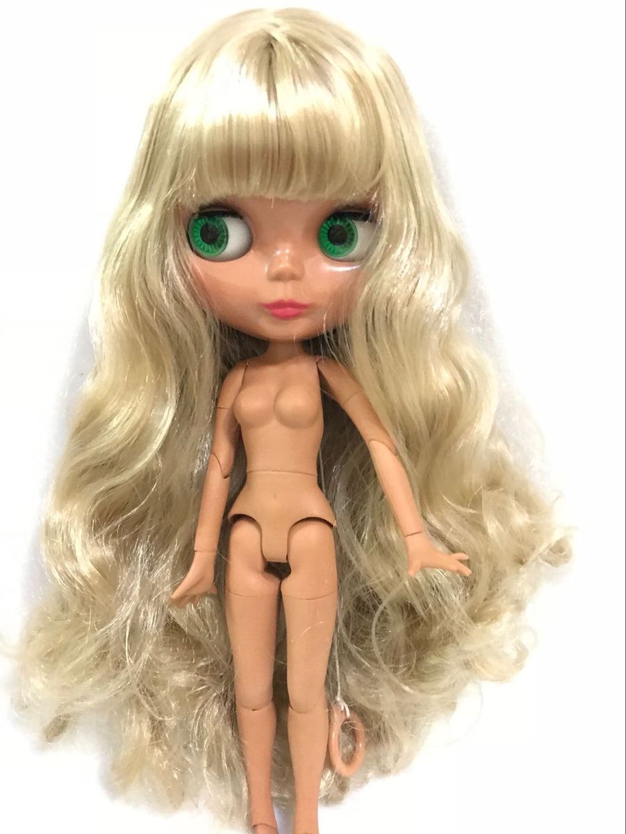 HobgobLin小布裸娃 19关节日烧肌马海毛齐刘海卷发娃娃 工厂直销