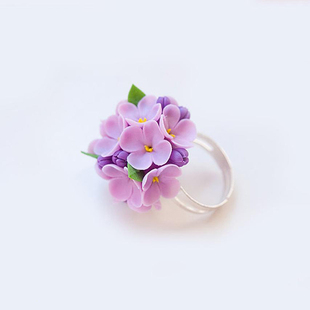 俄罗斯 Antonina 原创手工饰品丨花嫁丨伴娘 婚礼配饰 丁香花戒指