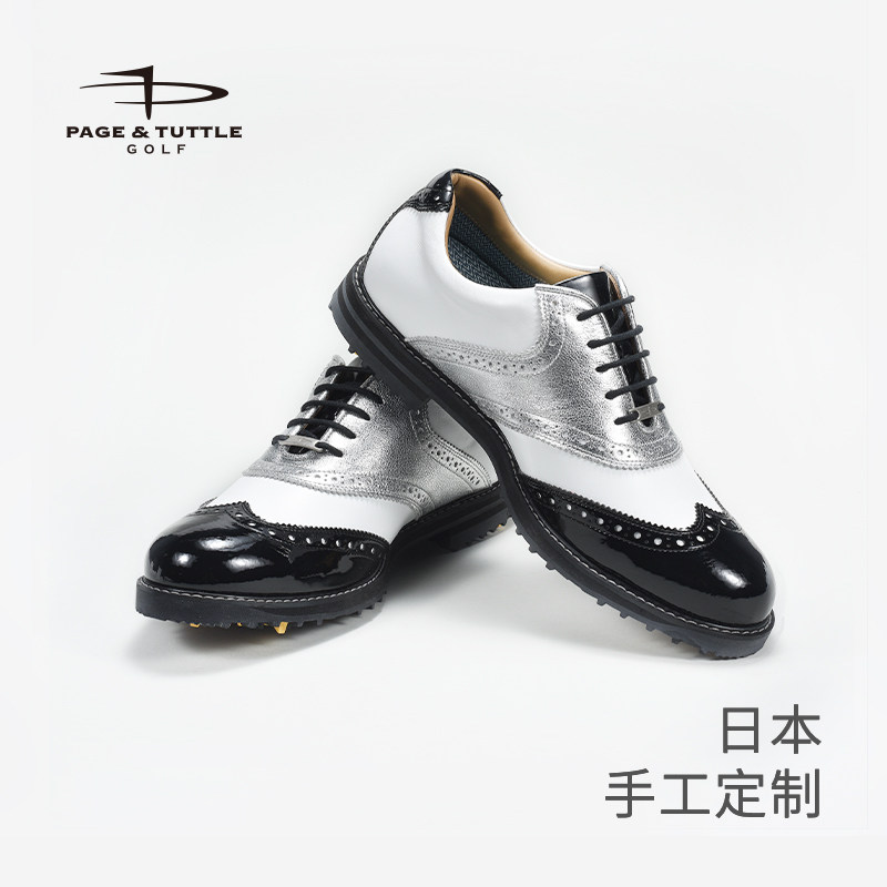 佩琦塔特高尔夫男鞋透气运动球鞋日本手工定制防滑防水鞋钉golf鞋