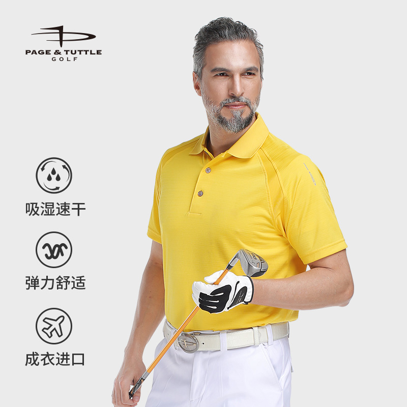 佩奇塔特高尔夫短袖T恤透气速干