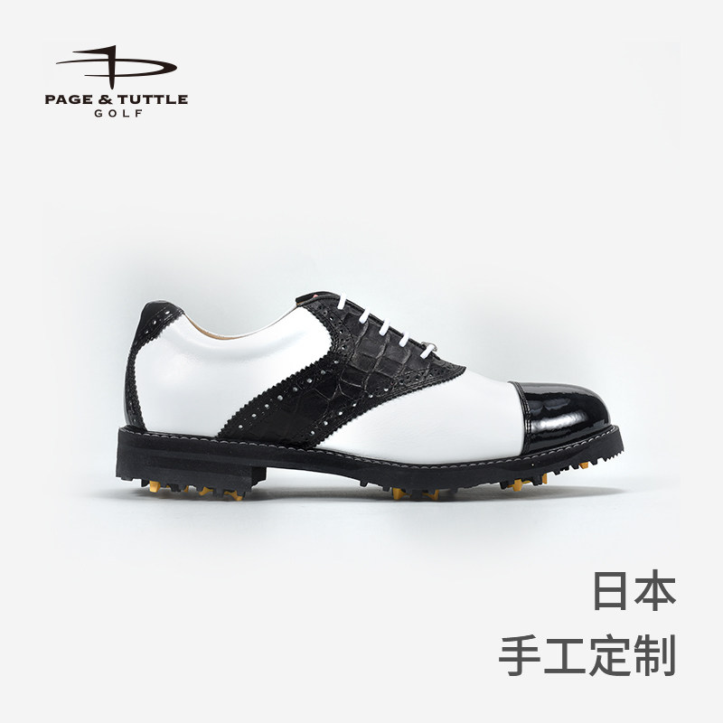 佩琦塔特高尔夫男鞋日本手工定制防水透气防滑鞋钉golf运动鞋