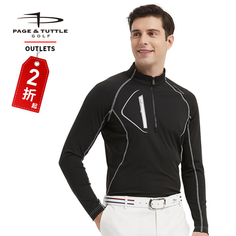 pagetuttle断码清仓高尔夫男装长袖T恤POLO衫立领打底衫透气速干,运动/瑜伽/健身/球迷用品,高尔夫上装,淘宝优惠券,粉丝福利购,淘宝优惠卷
