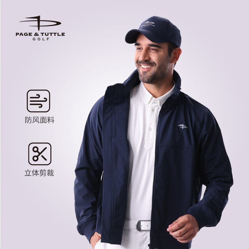 PT佩琦塔特高尔夫服装立领风衣春夏男装夹克外套男长袖golf服装